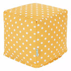 Majestic Home Goods,Cube Pouf Ikat Dot