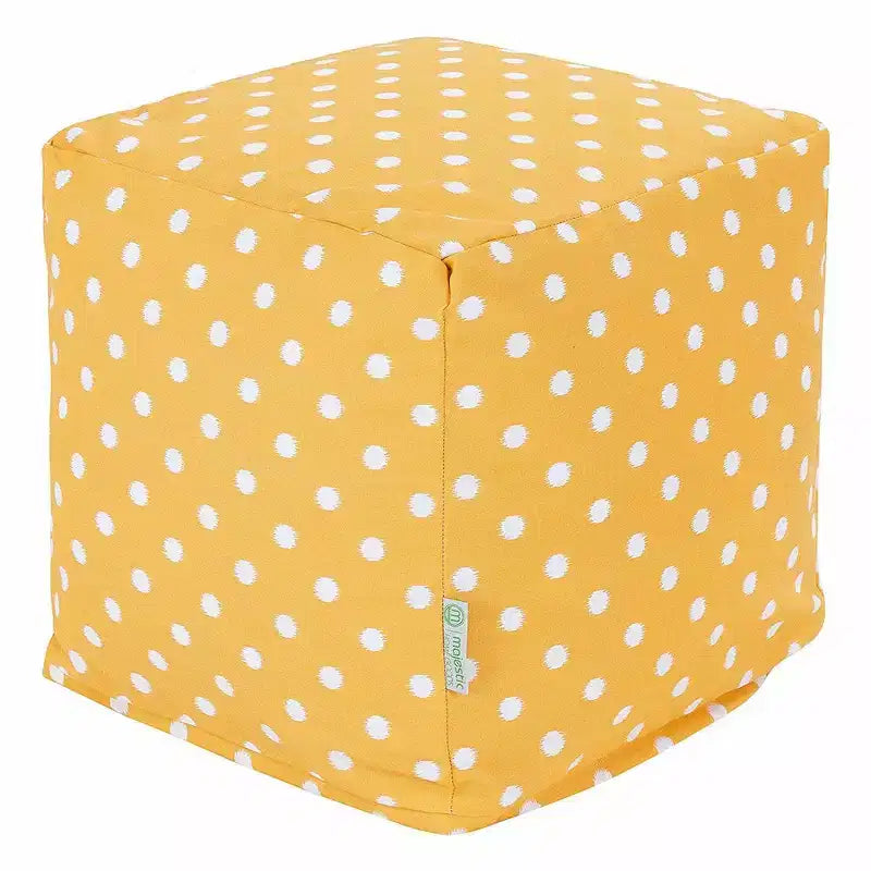 Majestic Home Goods,Cube Pouf Ikat Dot