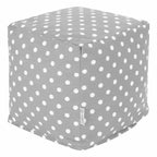 Majestic Home Goods, Cube Pouf Ikat Dot