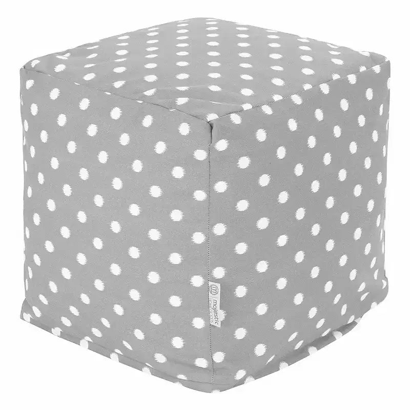 Majestic Home Goods, Cube Pouf Ikat Dot