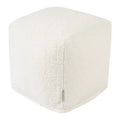 Majestic Home Goods,Cube Pouf Cream