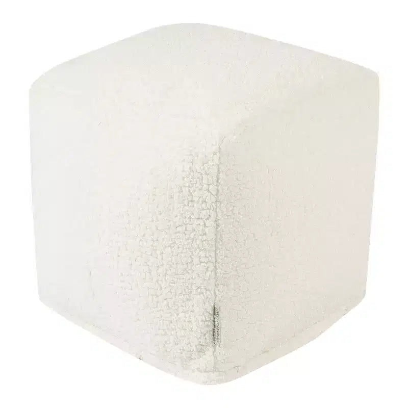 Majestic Home Goods,Cube Pouf Cream