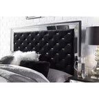 HomeStock White Mirror with LED Frame  Luxurious Modern Bedroom Accent with Chrome Detailing