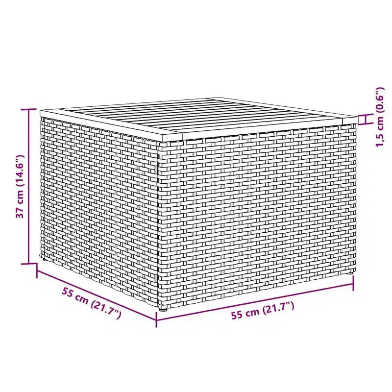 vidaXL Garten-Sofagarnitur Schwarz Polyrattan 6-teilige Modulare Garten-Sofagarnitur