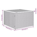 vidaXL Garten-Sofagarnitur Schwarz Polyrattan 6-teilige Modulare Garten-Sofagarnitur