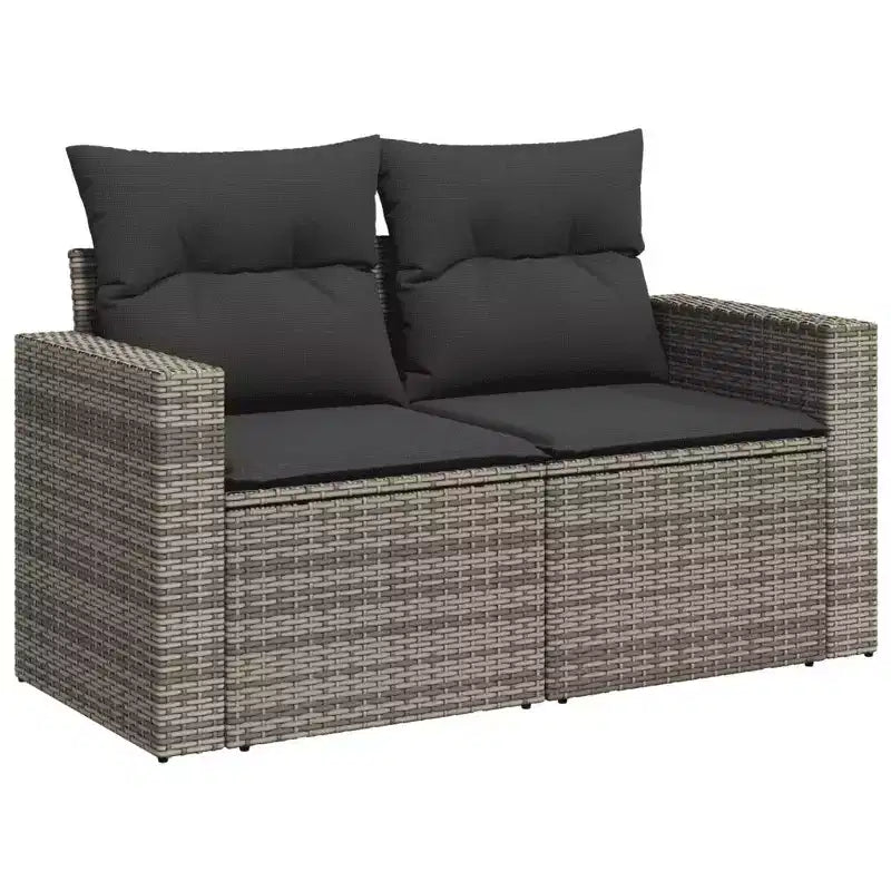 vidaXL Garten-Sofa-Set Grau