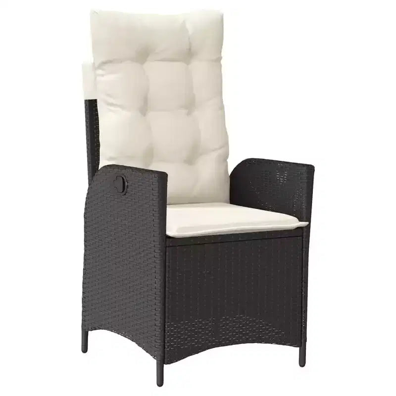 vidaXL Garten-Essgruppe Schwarz, Braun, Creme