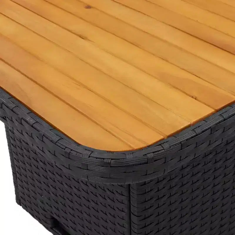 vidaXL Garten-Essgruppe Schwarz, Braun, Creme