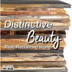 RESTORE Boulder Black 24 Zoll Holzregal mit natürlicher Baumkante (nur Holz) von Pipe Decor