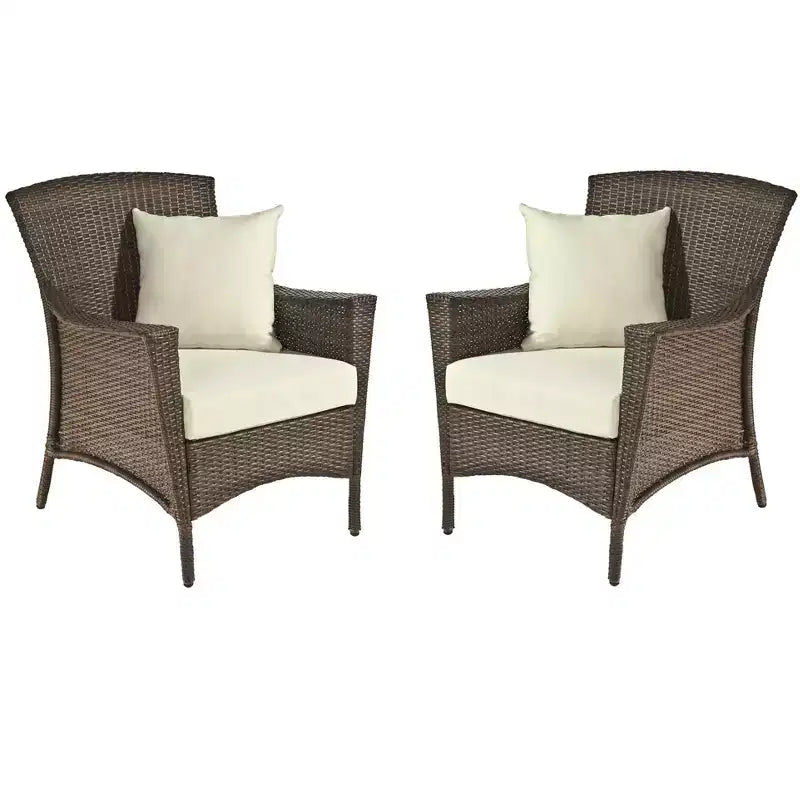 Jiallo Galeonen-Kollektion Outdoor-Gartenmöbel-Set 3-teilig mit Tisch
