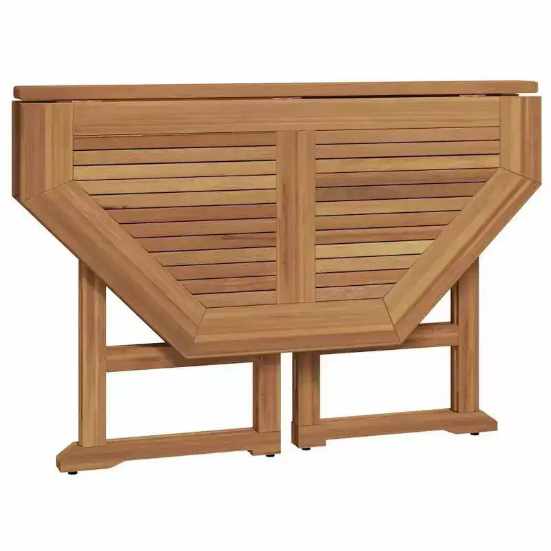 vidaXL 5-teilige Essgruppe für den Außenbereich - klappbar - massives Teakholz - wetterfeste Gartenmöbel - einfache Montage - platzsparend
