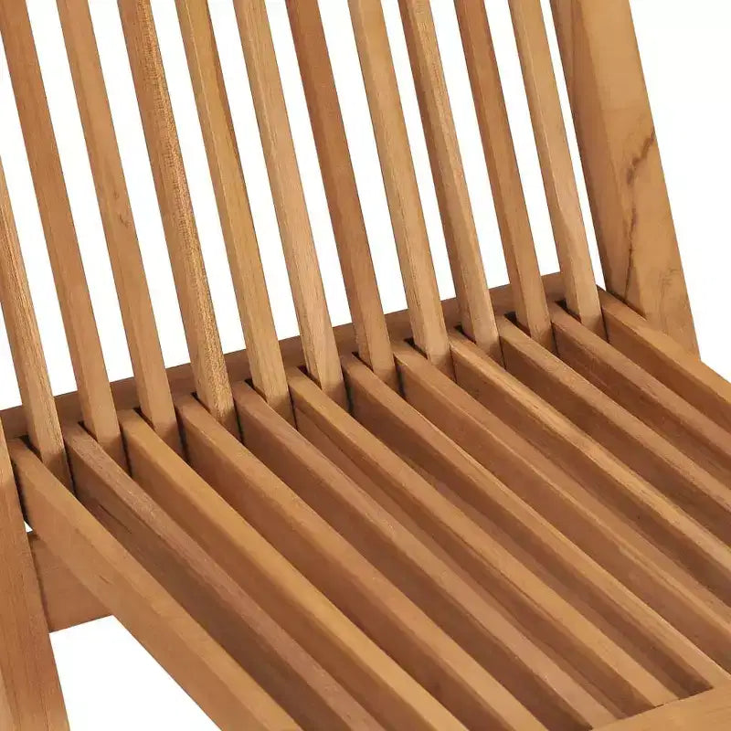 vidaXL Outdoor-Essgruppe Teakholz Natur Massivholz Teakholz Mittel Klappbar