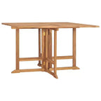 vidaXL Outdoor-Essgruppe Teakholz Natur Massivholz Teakholz Mittel Klappbar
