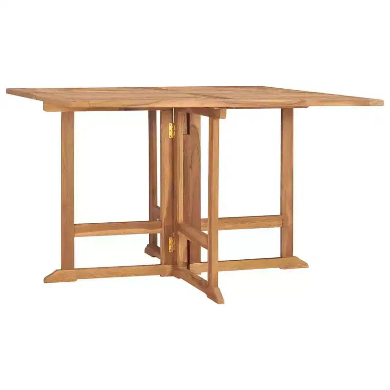 vidaXL Outdoor-Essgruppe Teakholz Natur Massivholz Teakholz Mittel Klappbar