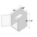 CASAINC B18x T24x H34.5 Küchenunterschrank mit 2 Türen