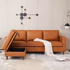 Quadratischer Aufbewahrungshocker, kleiner Leder-Fußhocker für das Sofa, gepolsterter Hockerwürfel für den Eingangsbereich, Schlafzimmer, Wohnzimmer