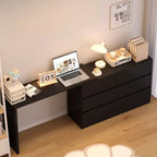 Famapy Cabrio-Kommode, Schminktisch mit 6 Schubladen, Lern-/Computertisch, All-in-One-Aufbewahrungseinheit für die Aufwertung Ihres Home-Office-Bereichs