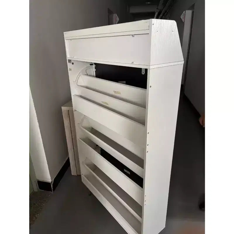 Freistehendes Holzregal Platzsparend Verstellbarer Schrank, Flur/Schlafzimmer