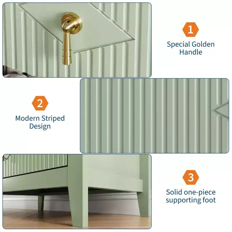GustoWave Kommode für Schlafzimmer mit 3 Schubladen, 71 cm breite, moderne Schubladenkommode mit Metallgriffen, Schubladenorganizer aus Holz für Schlafzimmer, Wohnzimmer