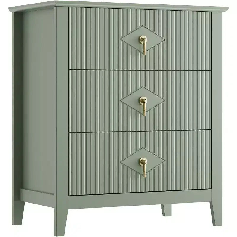 GustoWave Kommode für Schlafzimmer mit 3 Schubladen, 71 cm breite, moderne Schubladenkommode mit Metallgriffen, Schubladenorganizer aus Holz für Schlafzimmer, Wohnzimmer
