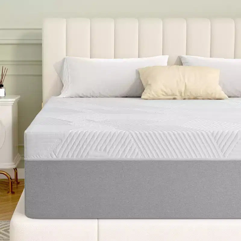 Wuleitex 10 Zoll bequeme Memory Foam Matratze, dreischichtige atmungsaktive hochwertige Schaumstoffmatratze, mit abnehmbarem Bezug