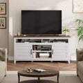 TV Stand Entertainment Center with Adjustable Shelves, Farmhouse TV Stand with Cabinet Doors,for Living Room, Bedroom