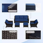 UPTIOT 5-teiliges Outdoor-Sitzgruppe