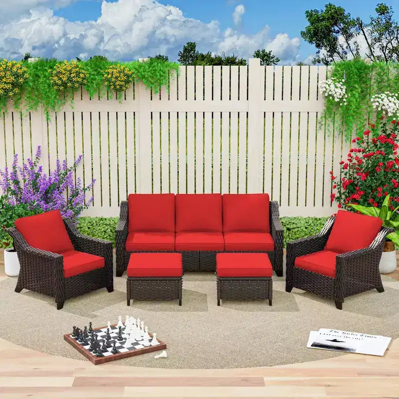 UPTIOT 5-teiliges Outdoor-Sitzgruppe