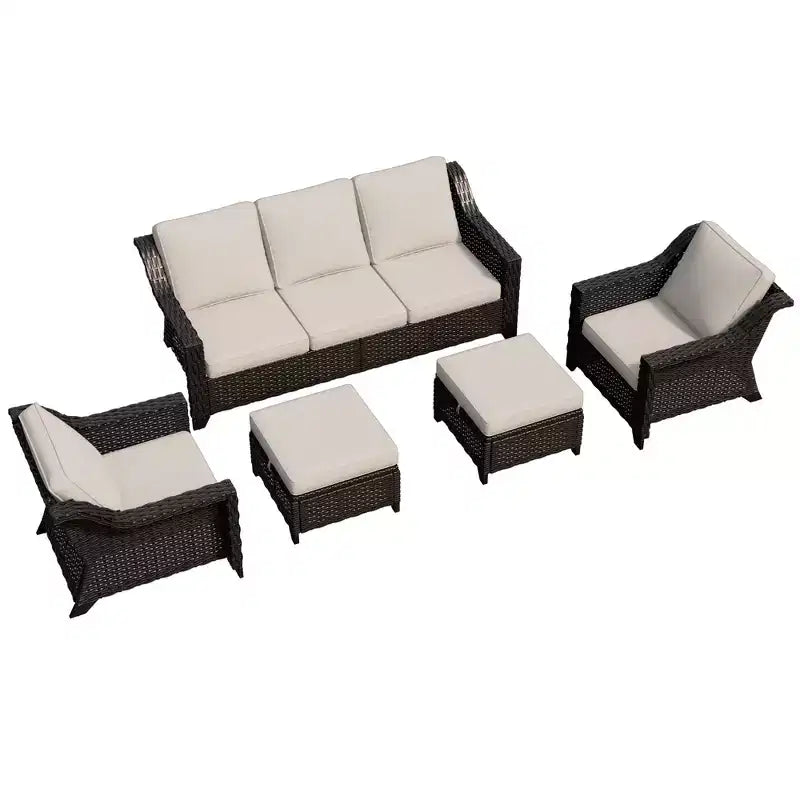 UPTIOT 5-teiliges Outdoor-Sitzgruppe