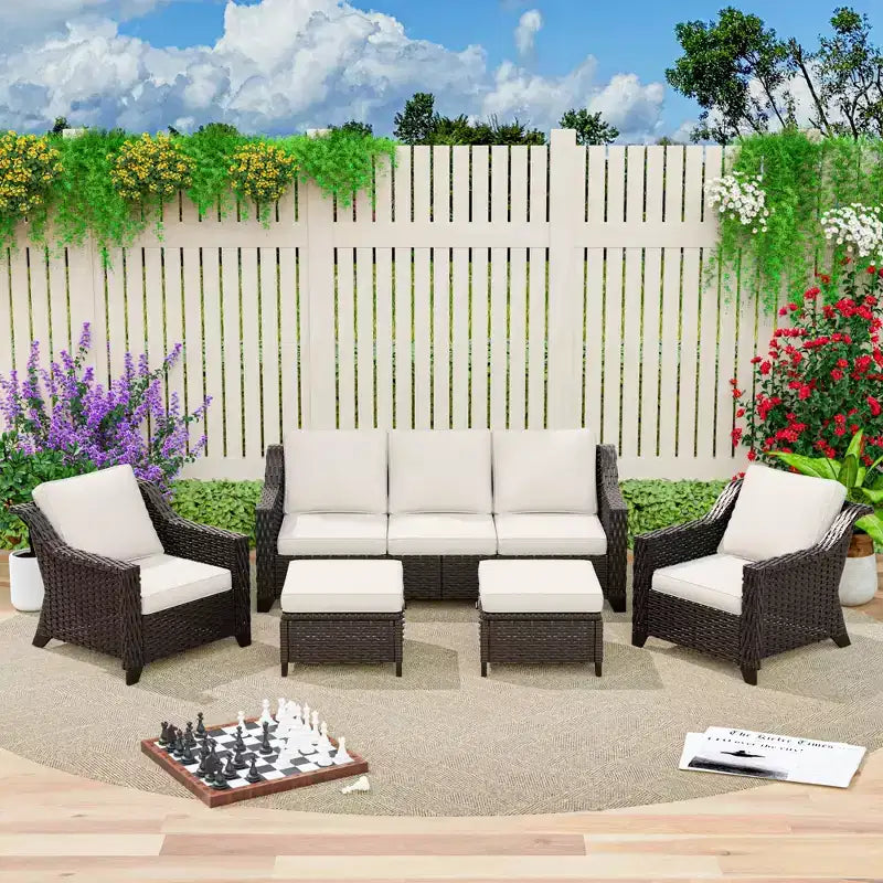 UPTIOT 5-teiliges Outdoor-Sitzgruppe
