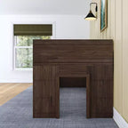 Farmhouse Twin Niedriges Hochbett mit 2 Fenstern