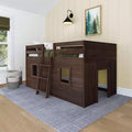 Farmhouse Twin Low Loft with 2 Windows