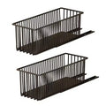 Multifunctional Sliding Shelves,2 Pack Pull Out Cabinet Organizer,Sturdy Carbon Steel Roll-Out Drawers for Kitchen Cabinet Pantry Bathroom Under Sink
