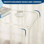 KonsolentischModerner, transparenter Beistelltisch aus Acryl, schmales, kompaktes Akzentmöbel für Wohnzimmer, Esszimmer oder Flur