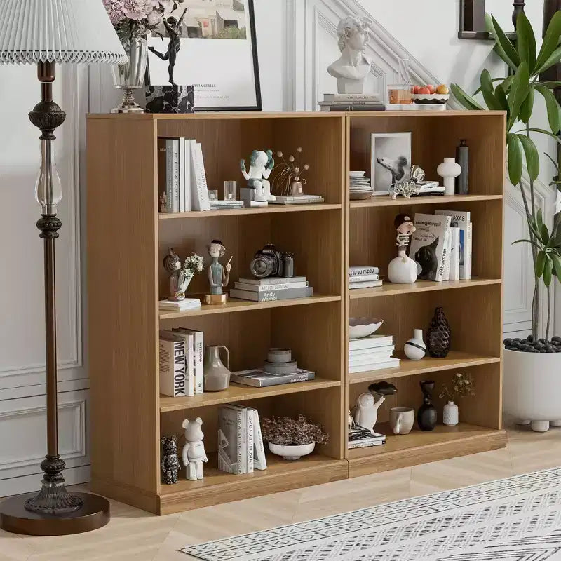 PexFix 49x31x16 Türenloses Bücherregal Holz Aktenschrank Bücherregal & Büroschrank für Küche Schlafzimmer Eingangsbereich Wohnzimmer Esszimmer Natur