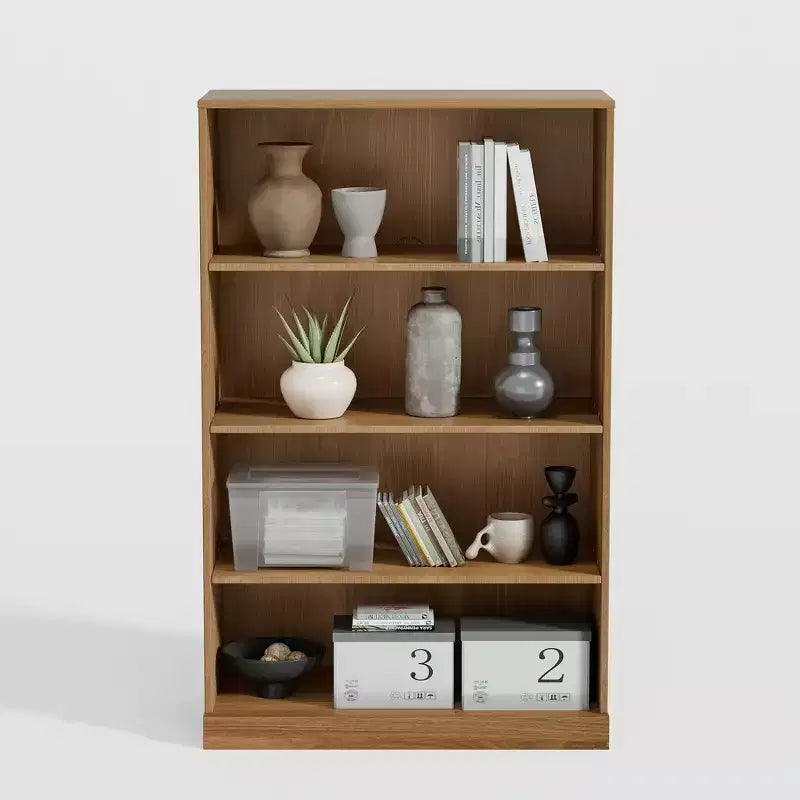 PexFix 49x31x16 Türenloses Bücherregal Holz Aktenschrank Bücherregal & Büroschrank für Küche Schlafzimmer Eingangsbereich Wohnzimmer Esszimmer Natur