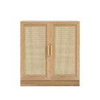PexFix 36 Modulare Anrichte mit Stauraum, Farmhouse Buffet-Schrank mit Rattantüren für Wohnzimmer, Küche, Esszimmer, Diele, Natur