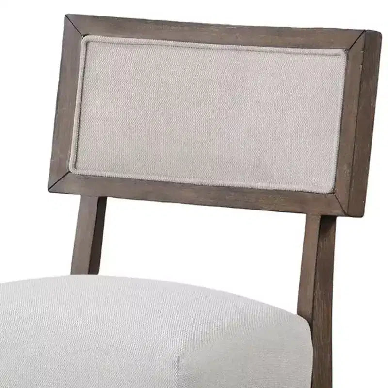Royal Hampton Barhocker 2er-Set, Dunkles Walnussbraun, Grauer Sitz