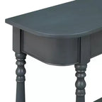 Vintage schmaler Konsolentisch mit Stauraum, Holz-Eingangstisch mit oberer Schublade und offenem Regal, Retro-Sofatisch für Eingangsbereich und Flur