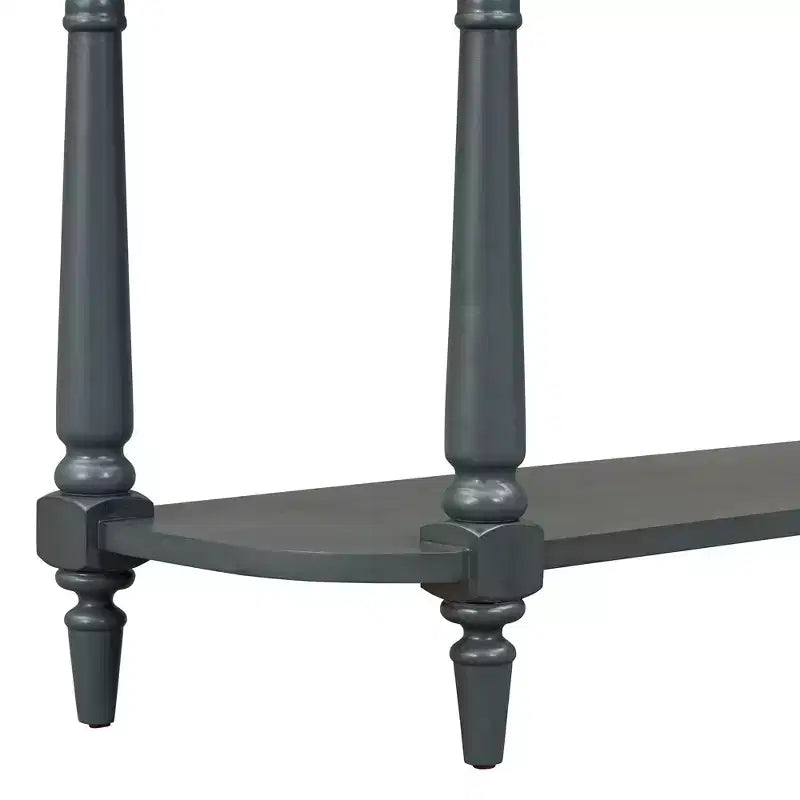 Vintage schmaler Konsolentisch mit Stauraum, Holz-Eingangstisch mit oberer Schublade und offenem Regal, Retro-Sofatisch für Eingangsbereich und Flur