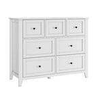 7-Schubladen-Kommode für Schlafzimmer, Holzschrank-Kommode Aufbewahrungsorganisator, breite moderne Kommode für Wohnzimmer,