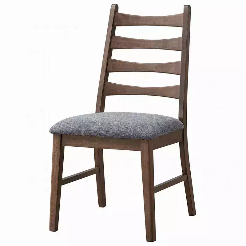 Royal Hampton Esszimmerstuhl, 2er-Set, mit Lehne, Sitzfläche Flachsleinen Dunkelgrau, Braun