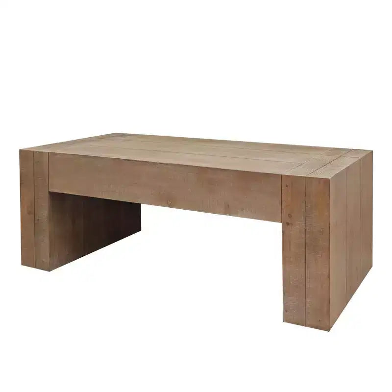 Homy Casa 49 Couchtisch aus Holzwerkstoff, rustikal, für das Wohnzimmer, Hellbraun