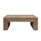 Homy Casa 49 Couchtisch aus Holzwerkstoff, rustikal, für das Wohnzimmer, Hellbraun