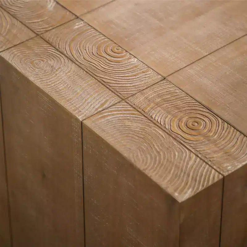 Homy Casa 49 Couchtisch aus Holzwerkstoff, rustikal, für das Wohnzimmer, Hellbraun