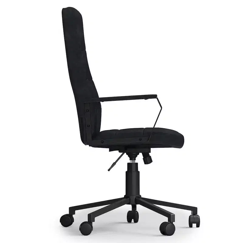 HomeStock 36 Zoll H Höhenverstellbarer Bürostuhl mit weißem Schaumstoffsitz und Drehfunktion
