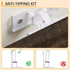 Schuhschrank im Landhausstil für den Eingangsbereich mit kompakter Garderobe mit 5 Kleiderhaken, inklusive Schuhaufbewahrung, ideal für Eingangsbereiche und Flure.