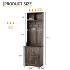 Schuhschrank im Landhausstil für den Eingangsbereich mit kompakter Garderobe mit 5 Kleiderhaken, inklusive Schuhaufbewahrung, ideal für Eingangsbereiche und Flure.