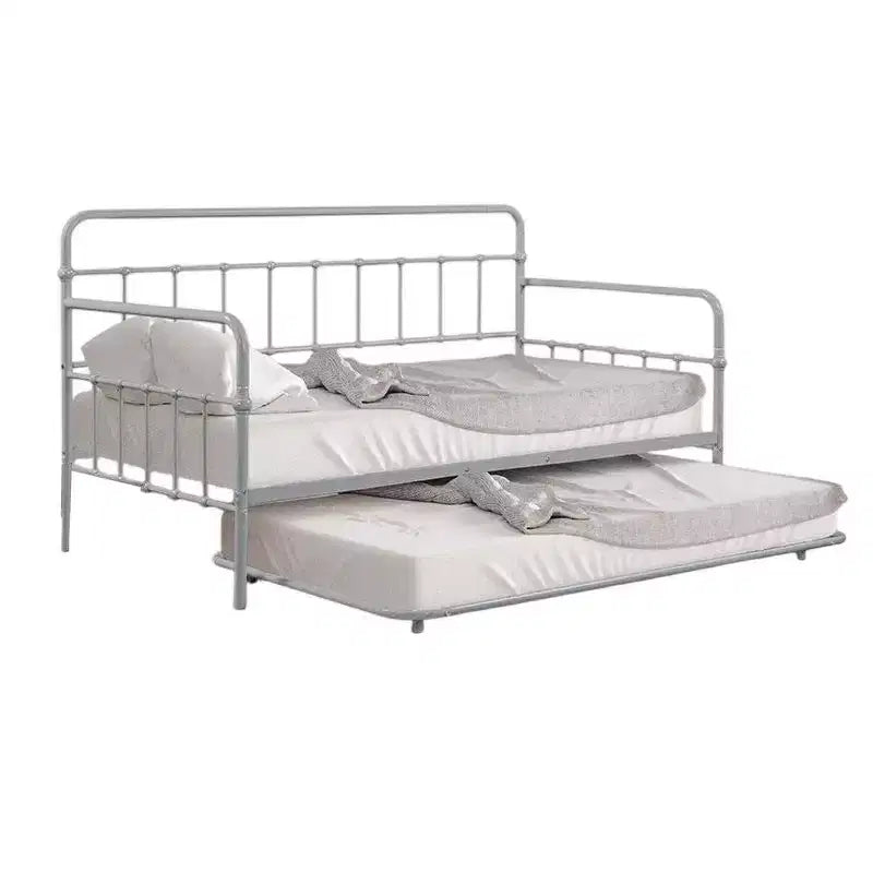 Tagesbett Royal Hampton mit Ausziehliege, klassisches, offenes Gestell aus silbernem Metall