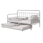 Tagesbett Royal Hampton mit Ausziehliege, klassisches, offenes Gestell aus silbernem Metall